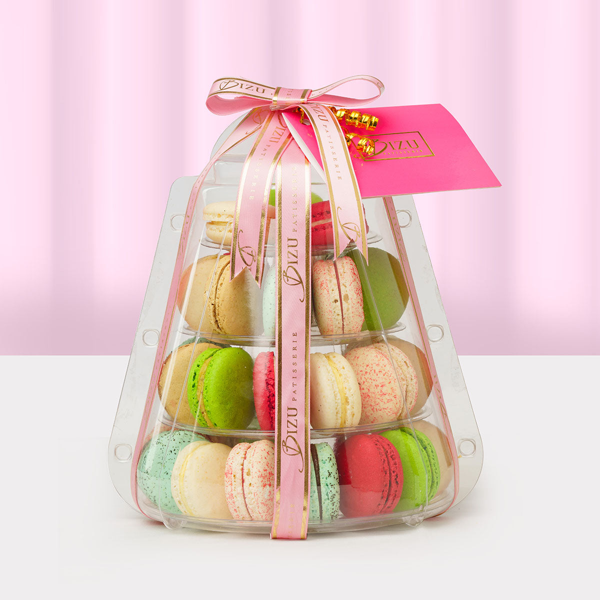 4-Tier Macaron Tower – Bizu Patisserie and Cafe