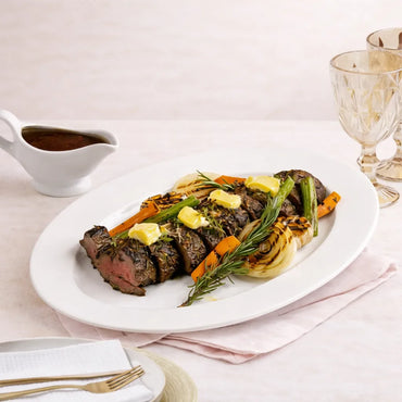 Beef Tenderloin with Black Garlic & Truffle Jus