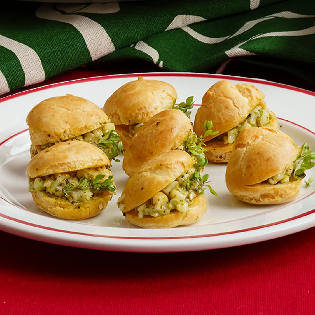 Pommery Shrimp Gougeres