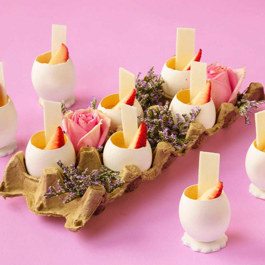 Vanilla Bean Crème Brûlée Eggshells