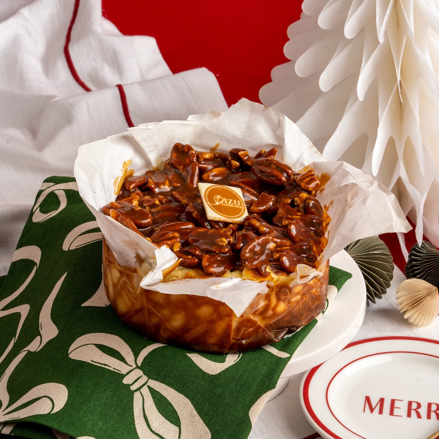 Basque Cheesecake with Salted Pecan