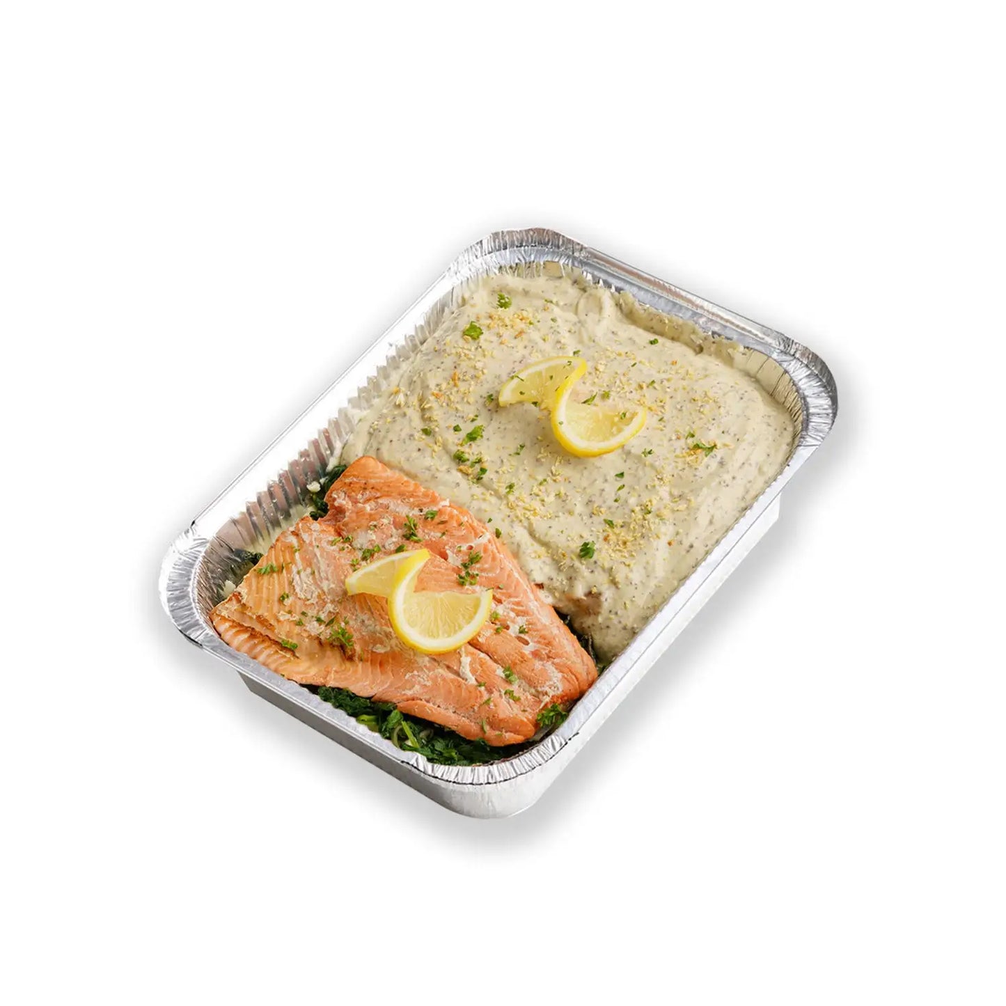 Baked Salmon Rockefeller