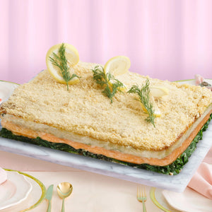 Baked Salmon Rockefeller