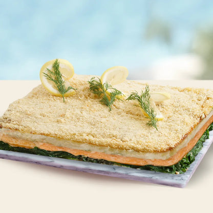 Baked Salmon Rockefeller