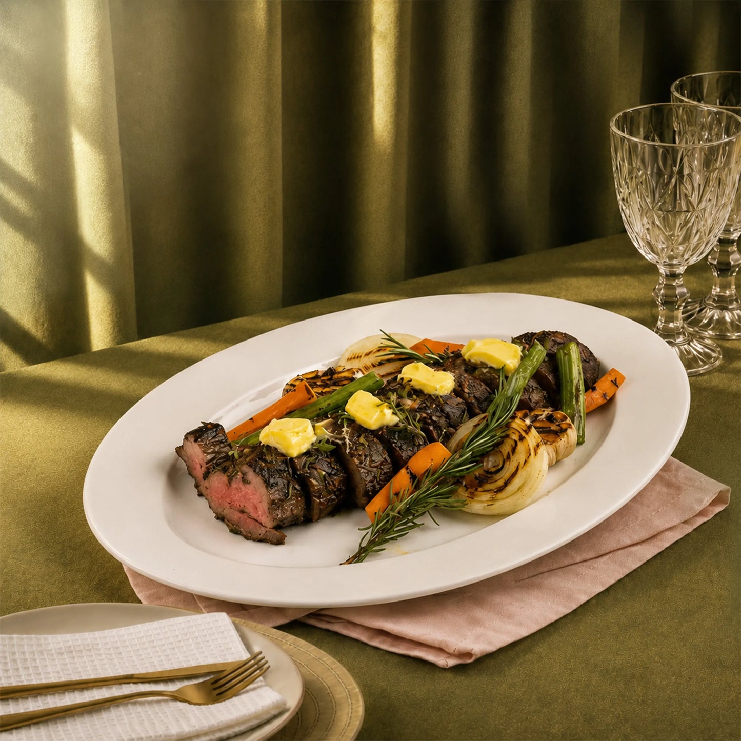 Beef Tenderloin with Black Garlic & Truffle Jus