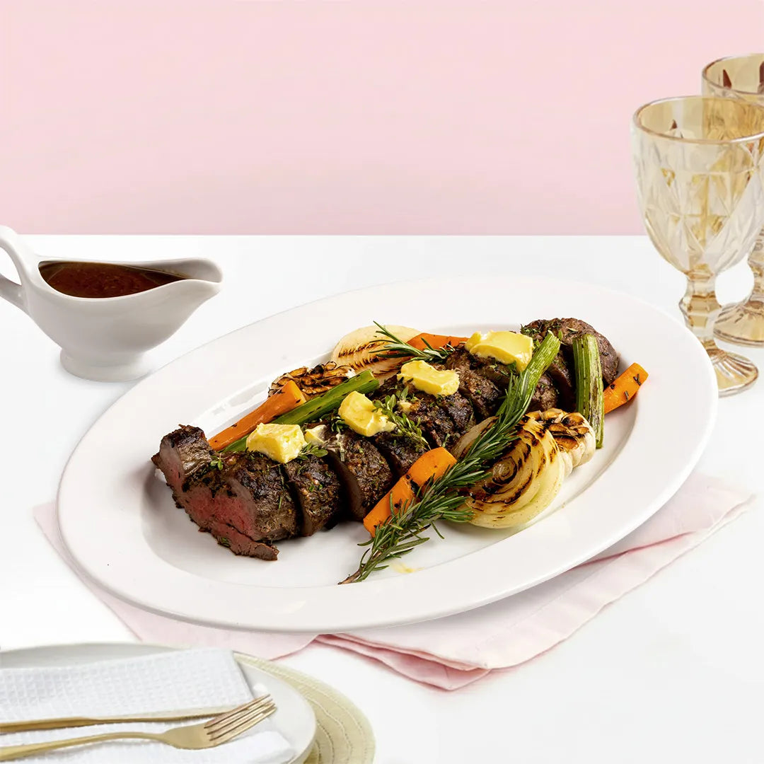 Beef Tenderloin with Black Garlic & Truffle Jus