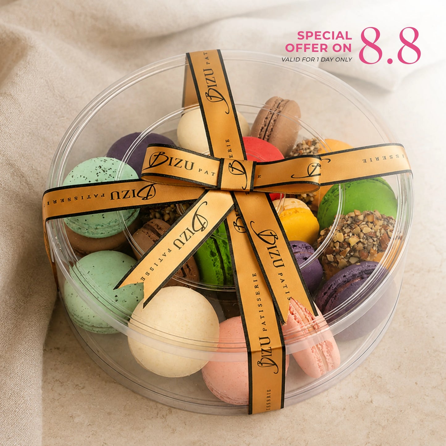Bizu Macaron de Paris Canister of 28