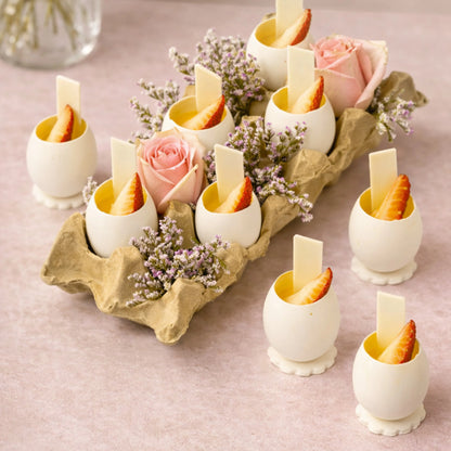 Vanilla Bean Crème Brûlée Eggshells