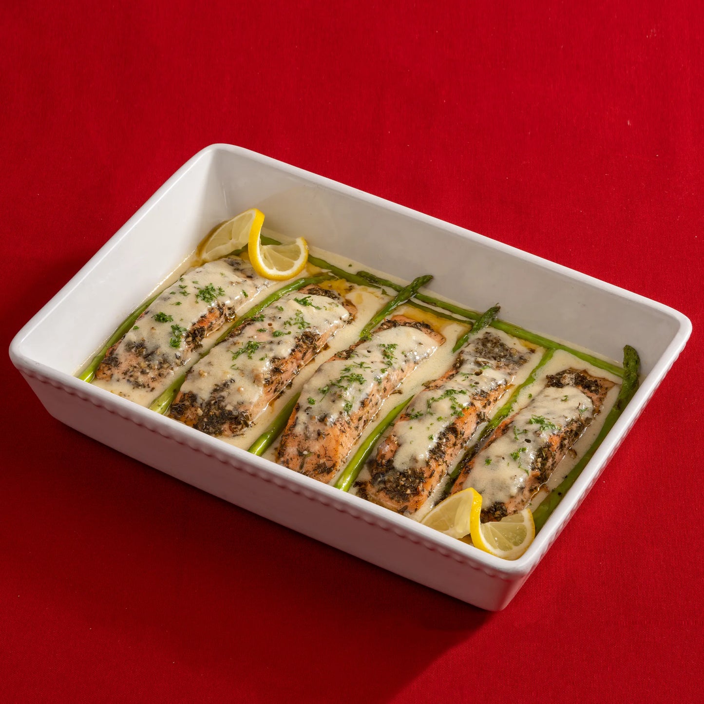 Herb-Roasted Salmon, Beurre Blanc