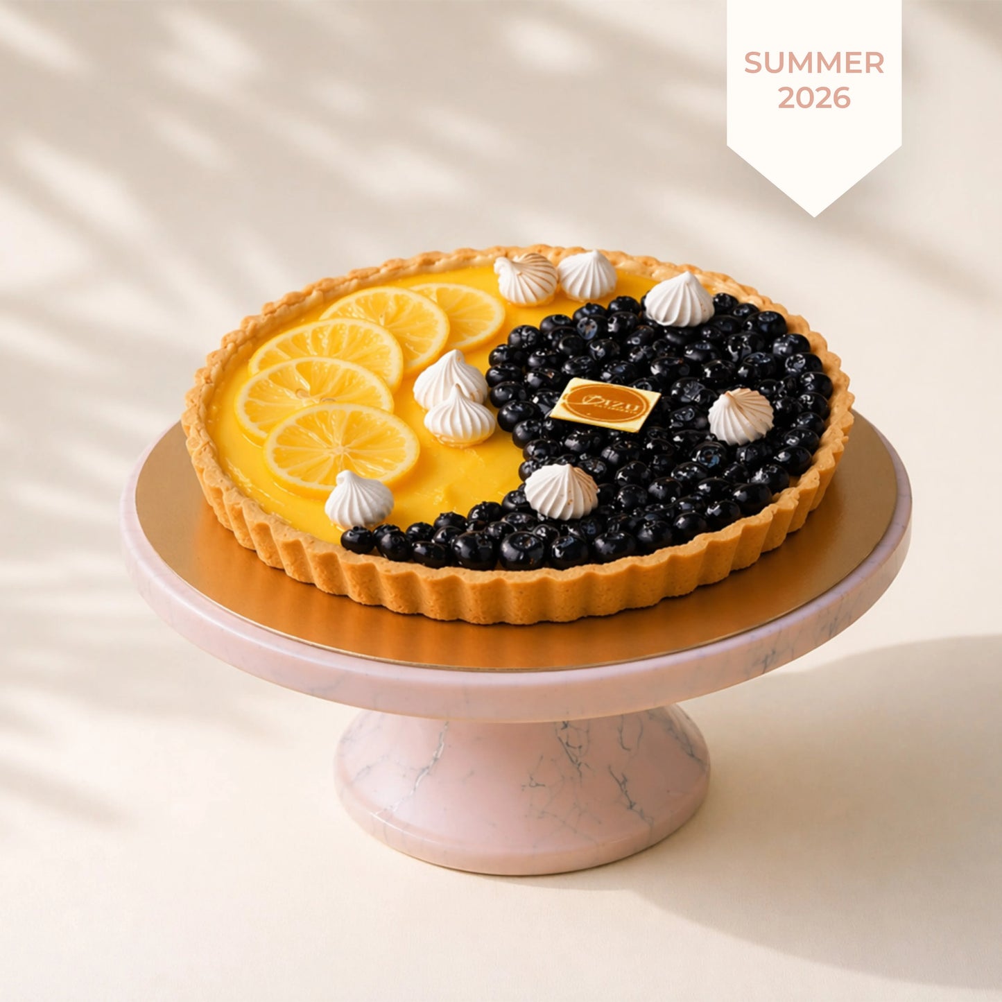 US Blueberry Lemon Custard Tart