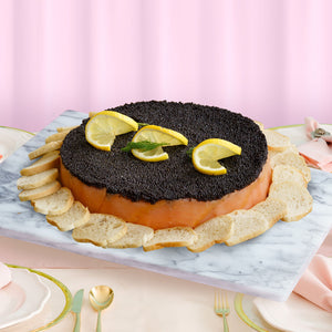 Smoked Salmon and Black Caviar Pie