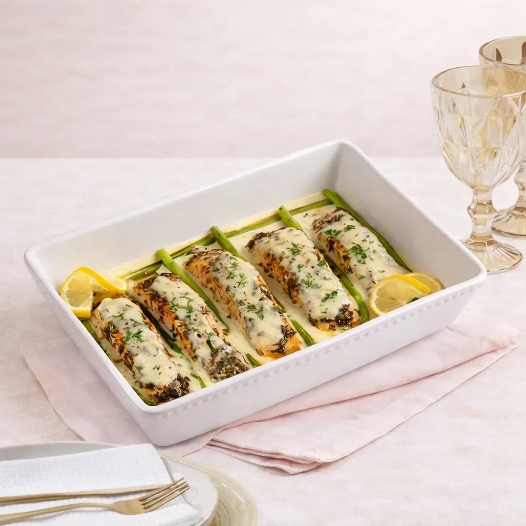 Herb-Roasted Salmon, Beurre Blanc
