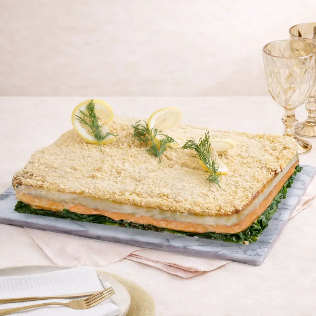 Baked Salmon Rockefeller