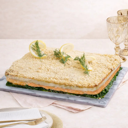 Baked Salmon Rockefeller