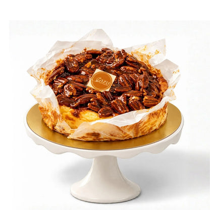 Basque Cheesecake with Salted Pecan