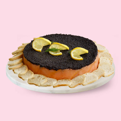 Smoked Salmon and Black Caviar Pie