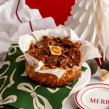 Basque Cheesecake with Salted Pecan