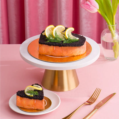 Smoked Salmon and Black Caviar Pie Valentine's Edition
