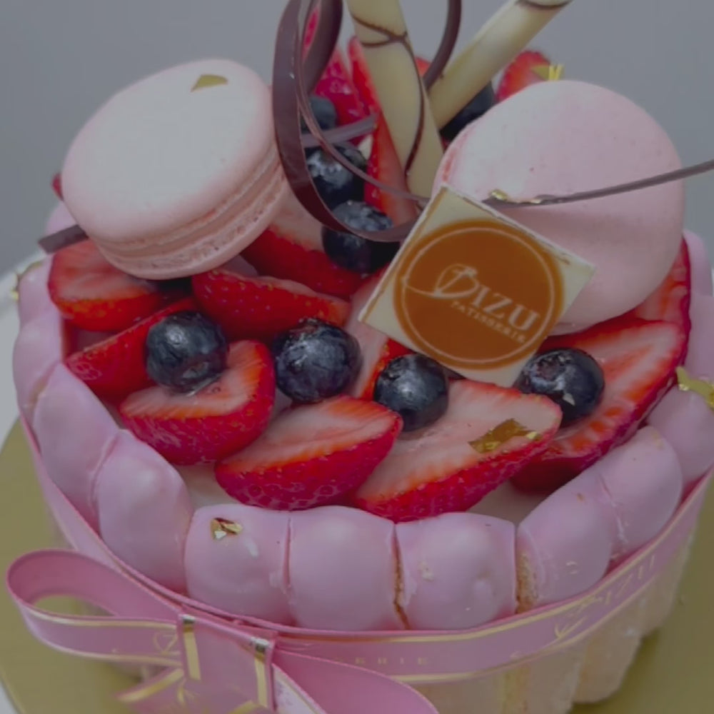 
                
                    Load and play video in Gallery viewer, Charlotte Raspberry Cake
                
            