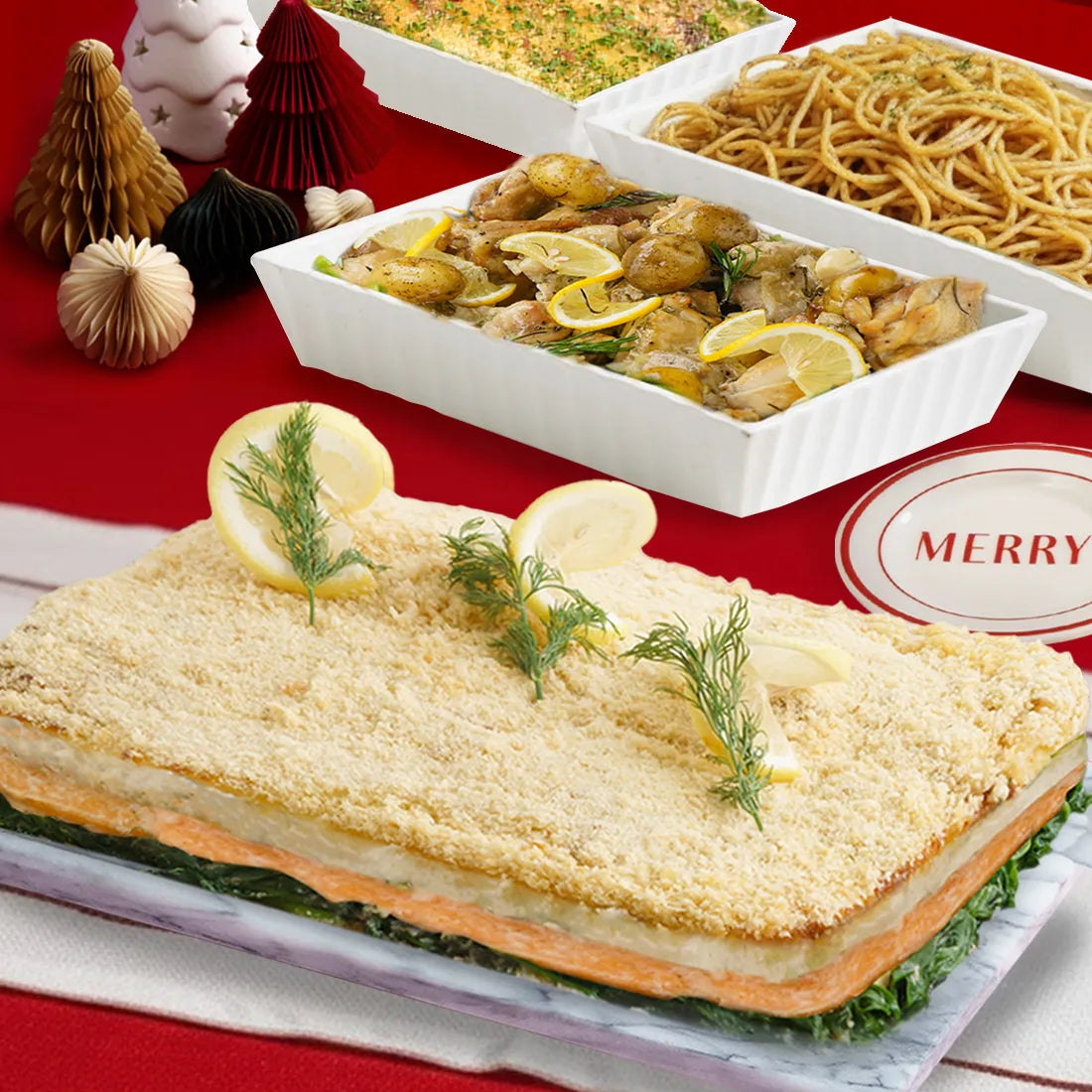 Baked Salmon Rockefeller Set