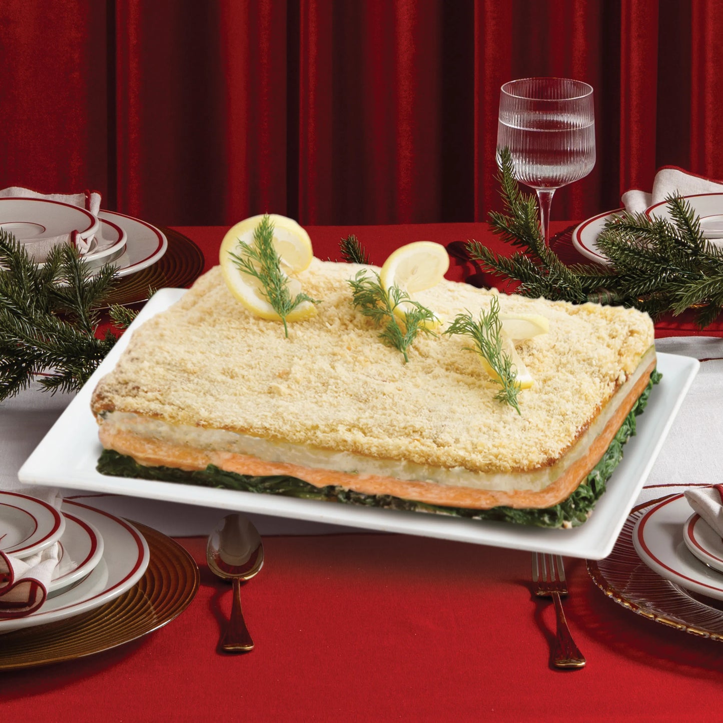 Baked Salmon Rockefeller