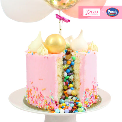 Balloon Candyfall  Cake